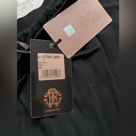 New Size 44 Roberto Cavalli Jersey Material Top - Picture 4 of 9